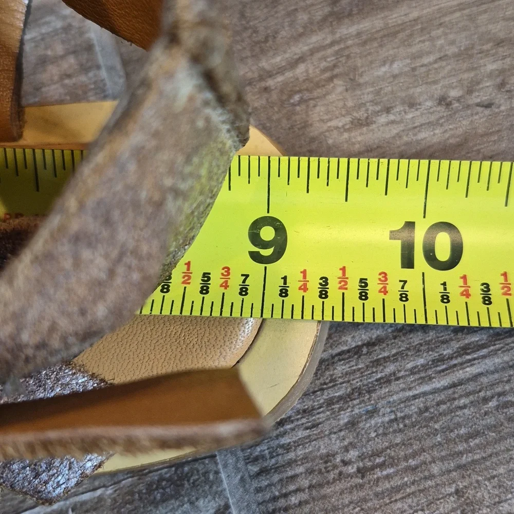 7/7.5 Diba True Genuine Leather Gladiator Sandals, Double Buckle Closure - Picture 13 of 13